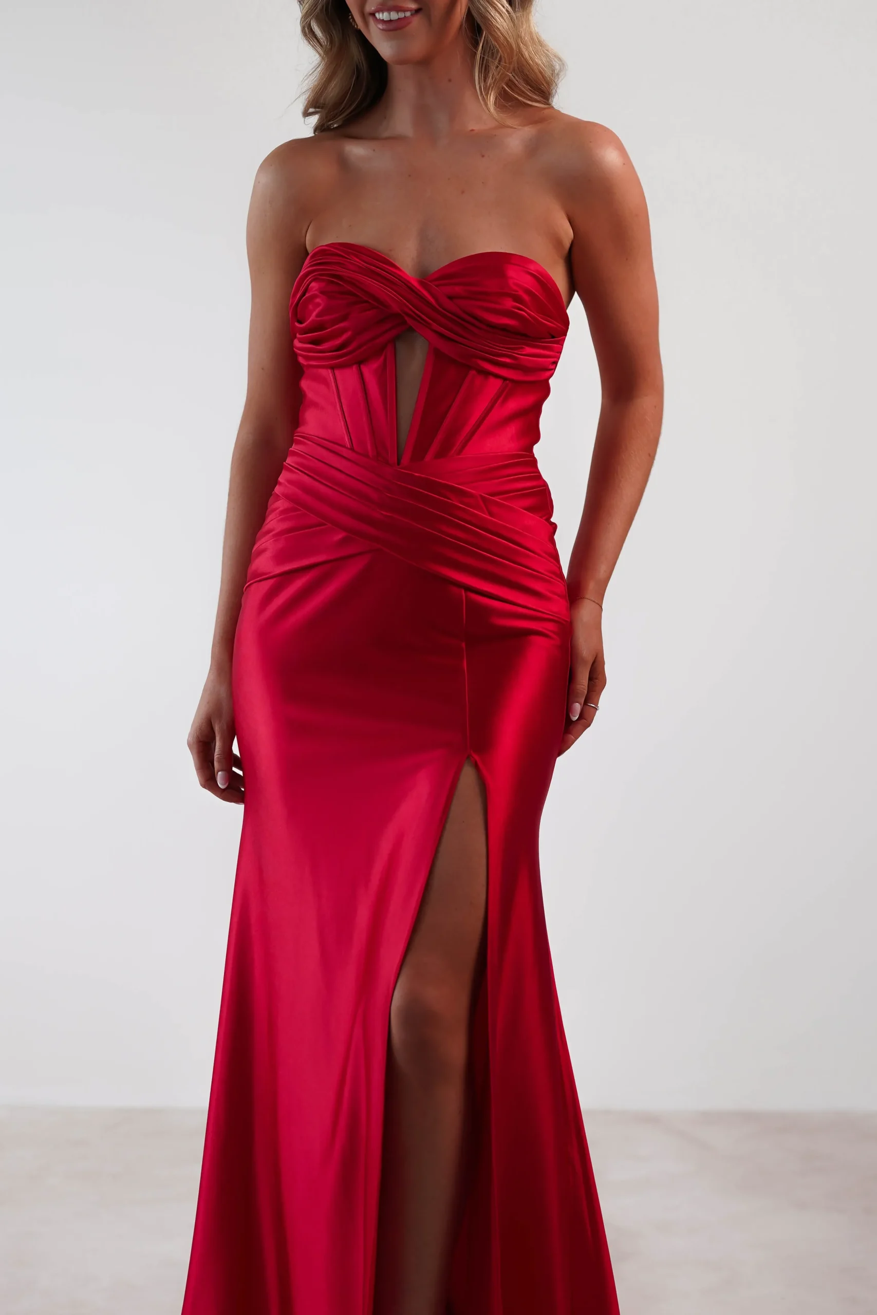 Outlet Karra Bodycon Strapless Gown | Red Sommerkleider|Sommerkleider