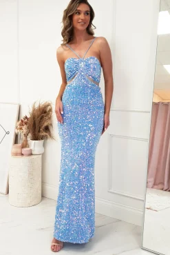 Hot Kennedy Sequin Bodycon Gown | Blue Sommerkleider|Sommerkleider
