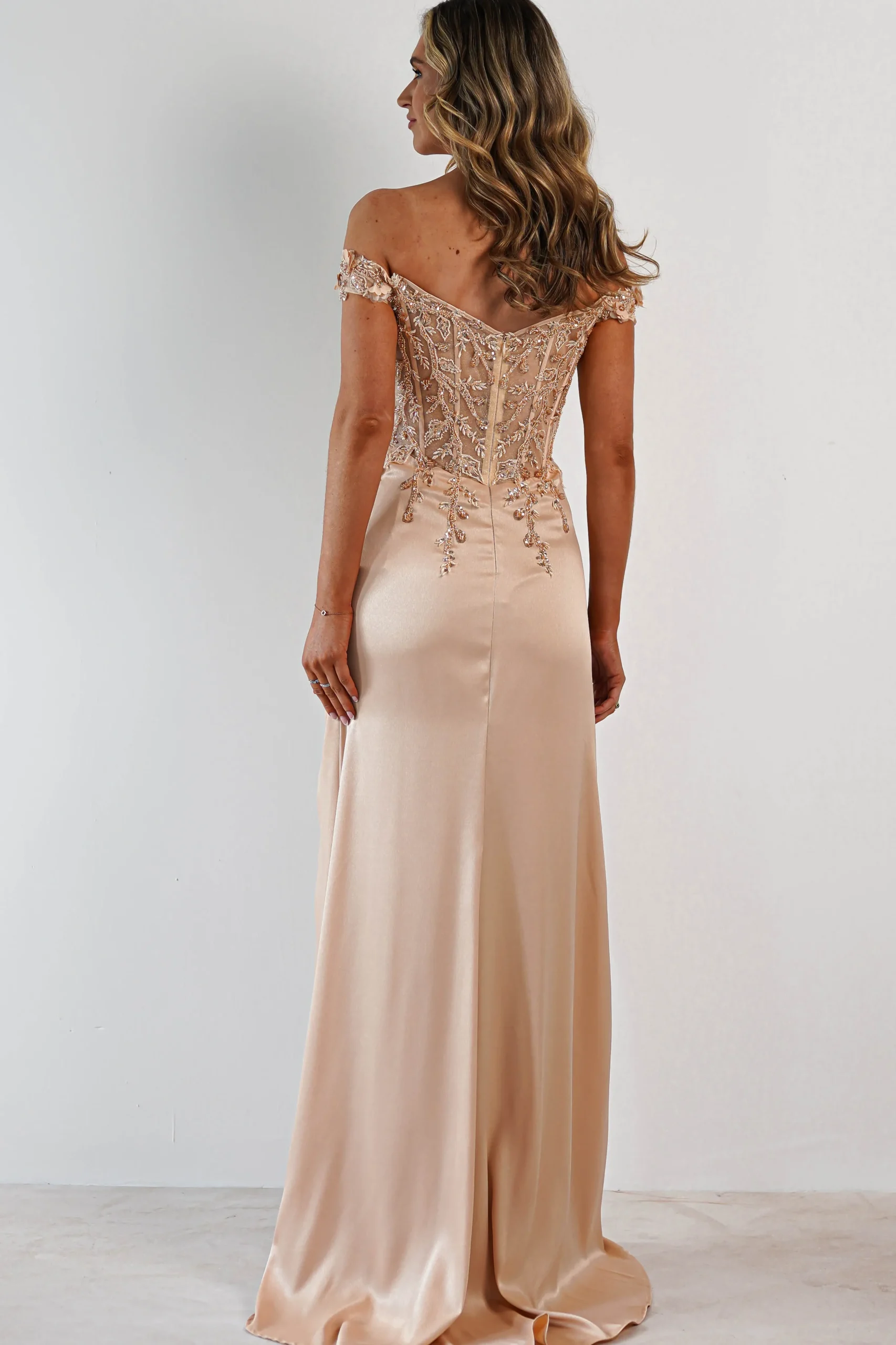 Clearance Khacy Embellished Gown | Champagne/Gold Kleider Für Besondere Anlässe|Sommerkleider