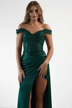 Discount Khacy Embellished Gown | Emerald Sommerkleider|Sommerkleider