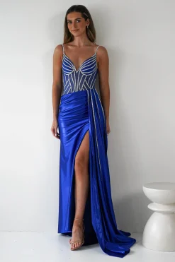 Online Leonardo Diamante Bodycon Gown | Royal Blue Sommerkleider|Sommerkleider
