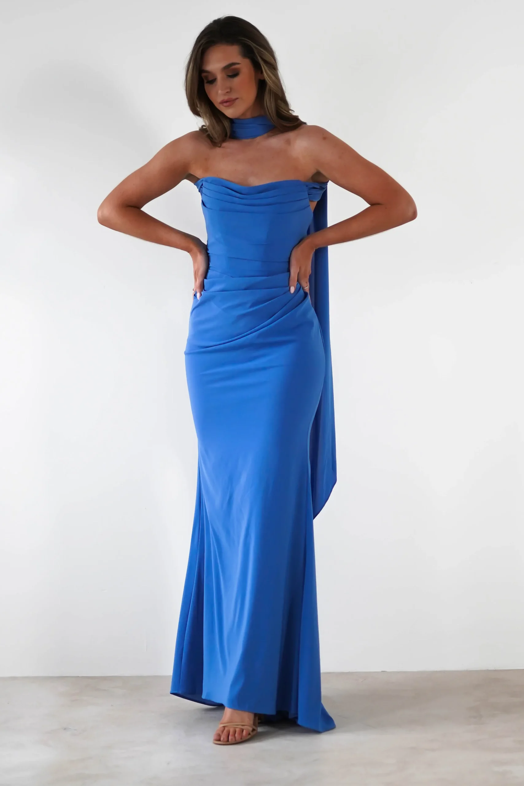 Online Lisa Multiway Chiffon Gown | Blue Lange Kleider|Maxikleider