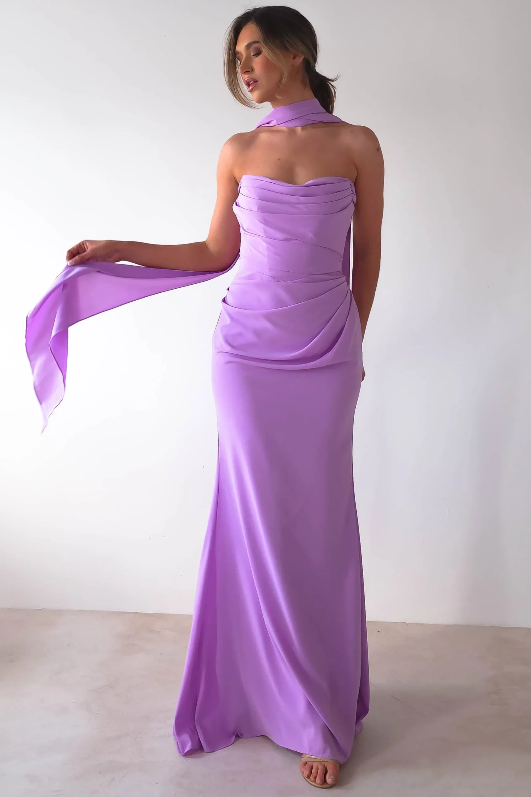 Outlet Lisa Multiway Chiffon Gown | Lilac Lange Kleider|Maxikleider