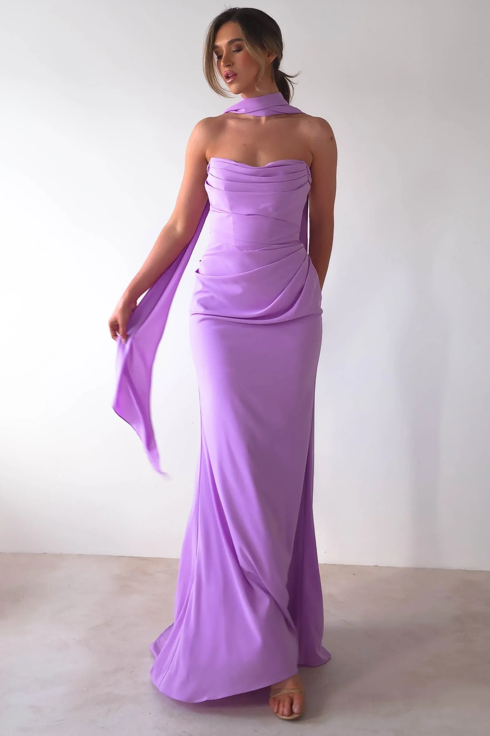 Outlet Lisa Multiway Chiffon Gown | Lilac Lange Kleider|Maxikleider