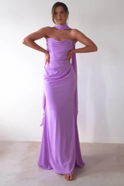Outlet Lisa Multiway Chiffon Gown | Lilac Lange Kleider|Maxikleider