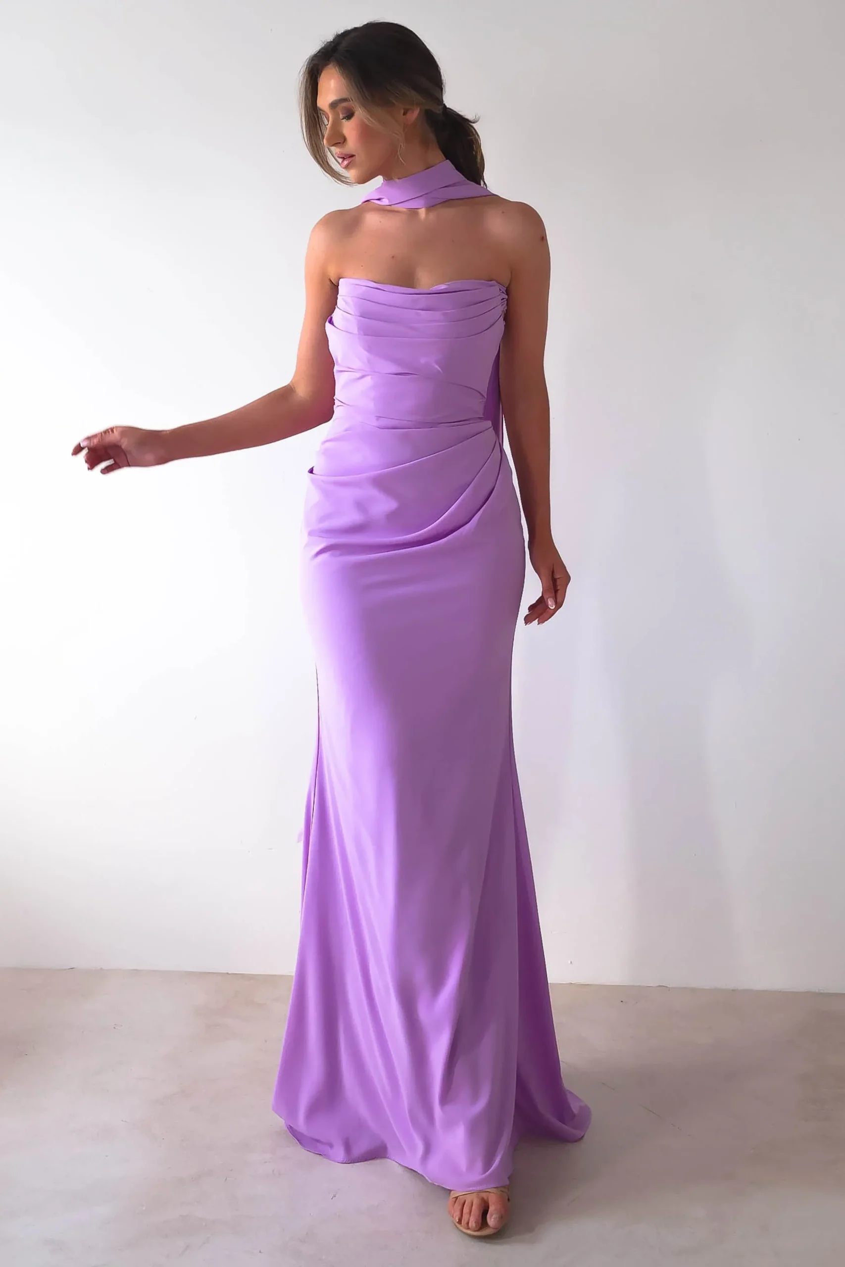 Outlet Lisa Multiway Chiffon Gown | Lilac Lange Kleider|Maxikleider