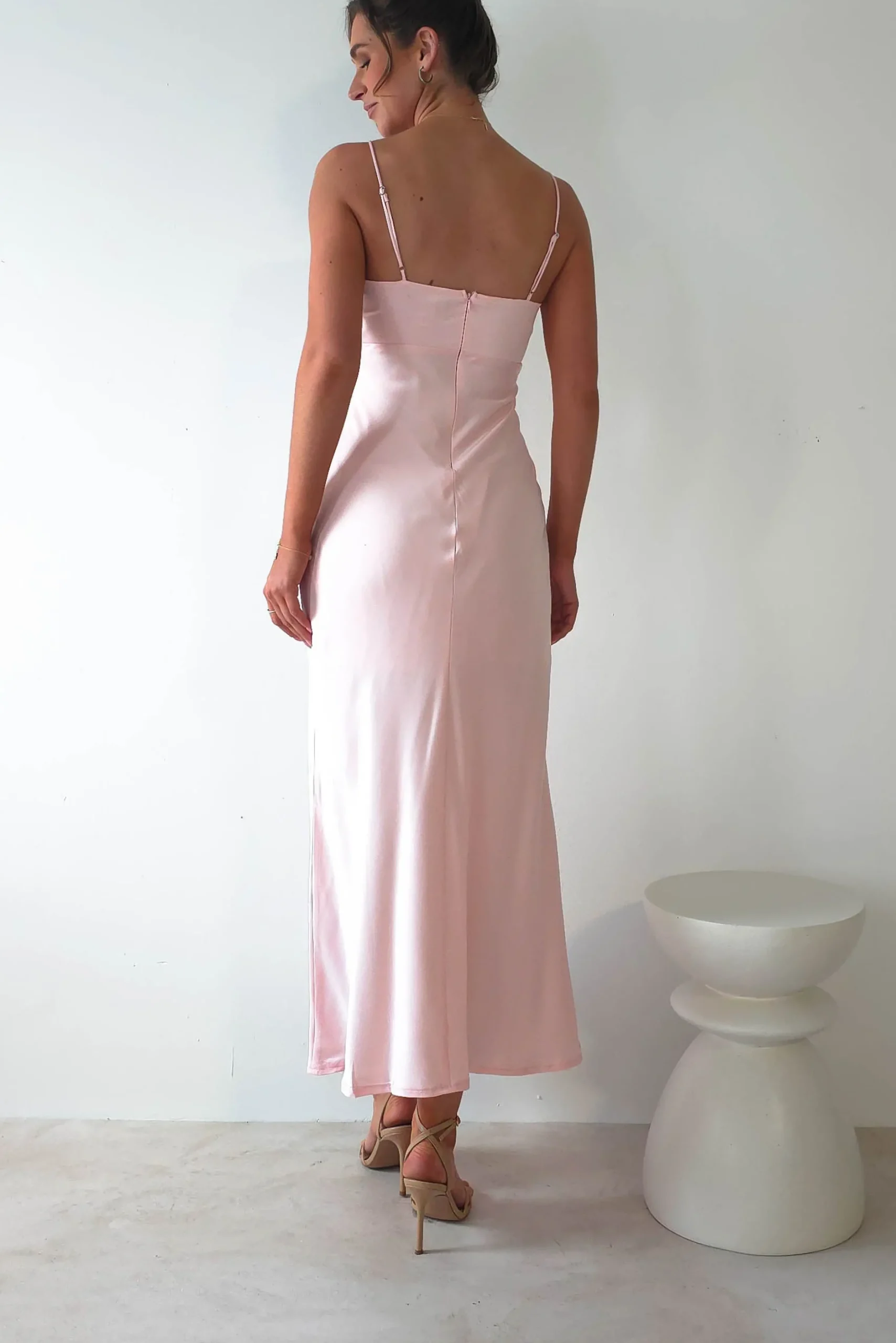 Online Lottie Soft Satin Slip Maxi Dress | Rose Pink Lange Kleider|Maxikleider