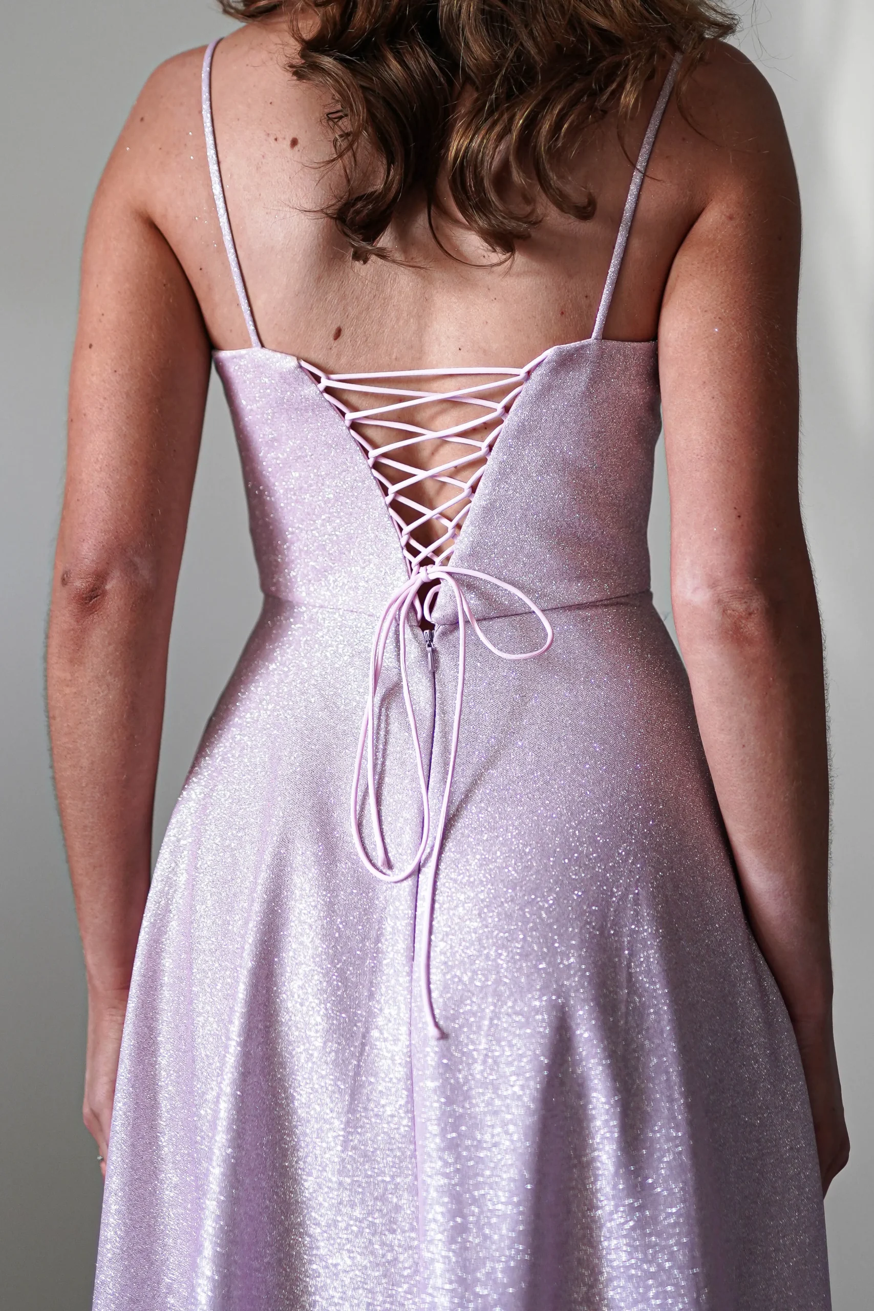 New Luna Glitter Corset Aline Gown | Pink Sommerkleider|Sommerkleider