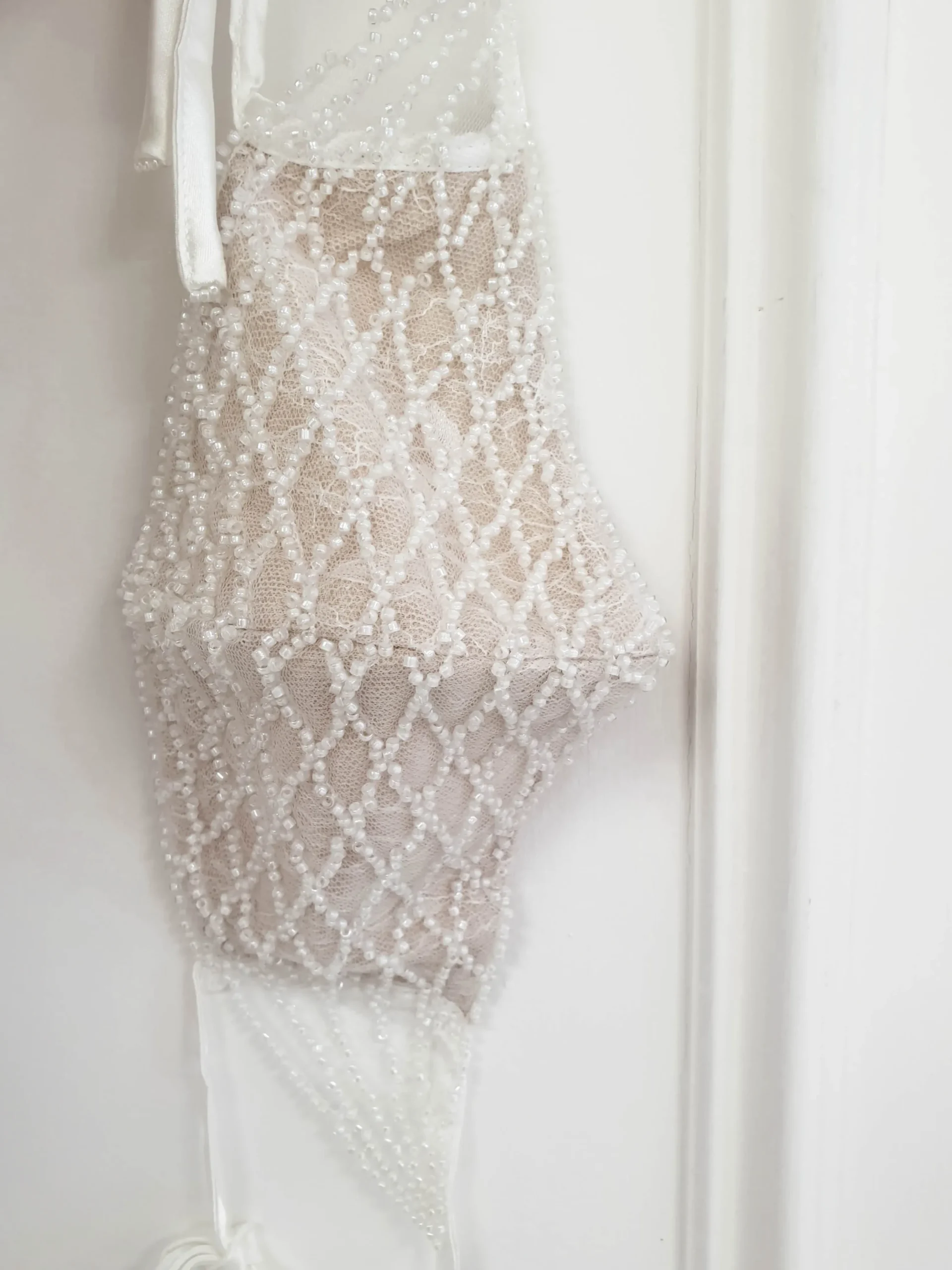 Outlet Luxury Embroidered Bridal Face Mask | Ivory Sommerkleider|Sommerkleider