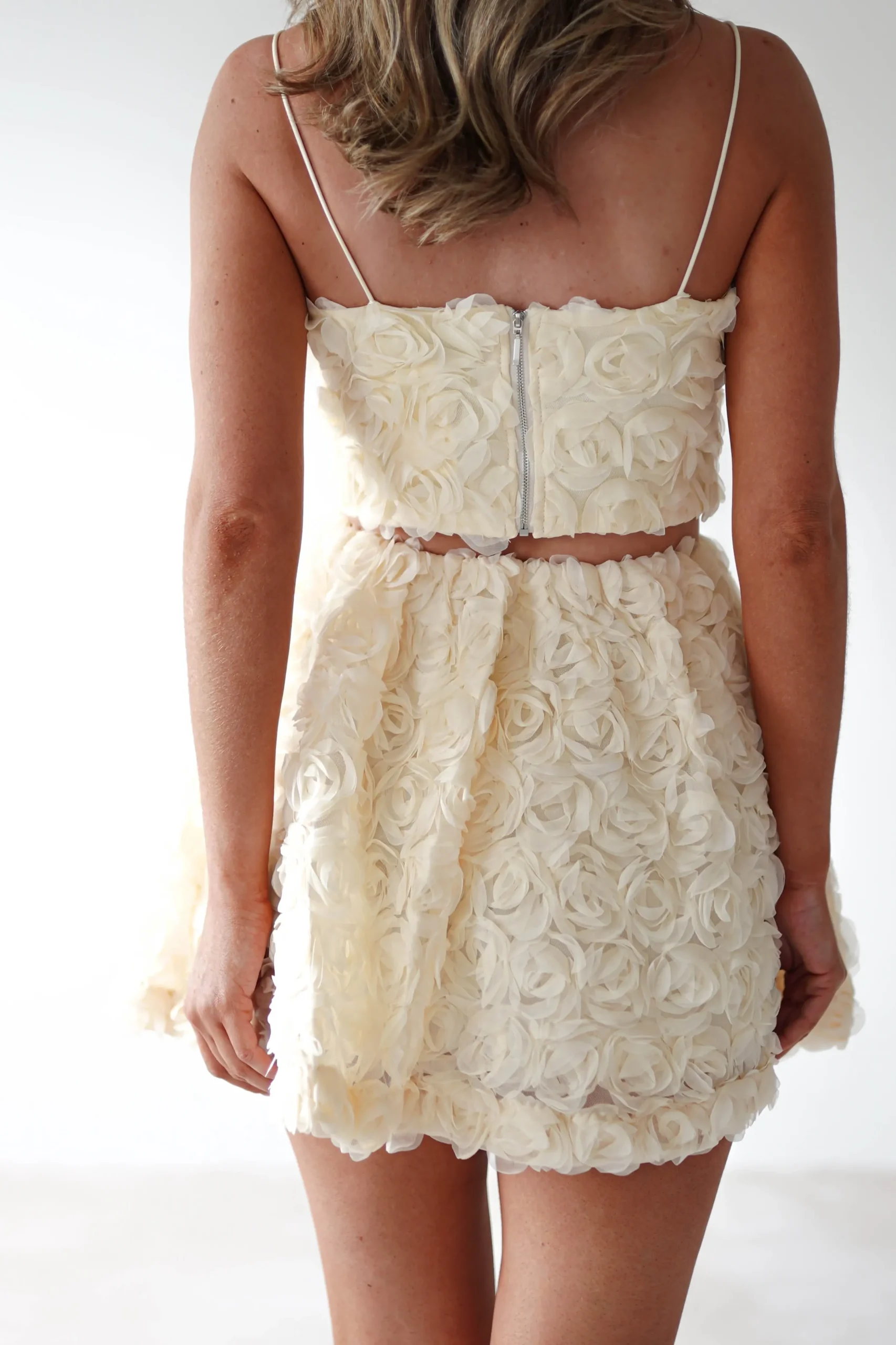 Best Lydia Floral-Appliqué Top & Skirt Set | Butter Kleider In Minilänge|Minikleider