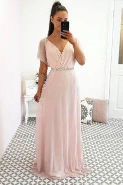 Clearance Lydia Maxi Dress Pink Glitter Lange Kleider|Maxikleider