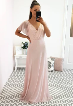 Clearance Lydia Maxi Dress Pink Glitter Lange Kleider|Maxikleider