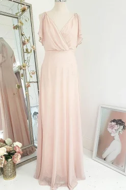 Clearance Lydia Maxi Dress Pink Glitter Lange Kleider|Maxikleider