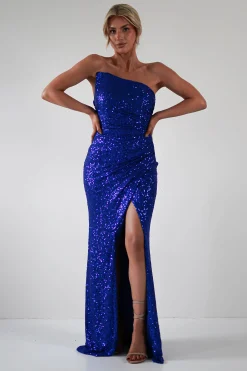 Outlet Mabel Strapless Sequin Gown | Royal Blue Kleider Für Besondere Anlässe|Sommerkleider