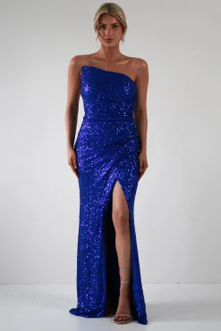 Outlet Mabel Strapless Sequin Gown | Royal Blue Kleider Für Besondere Anlässe|Sommerkleider