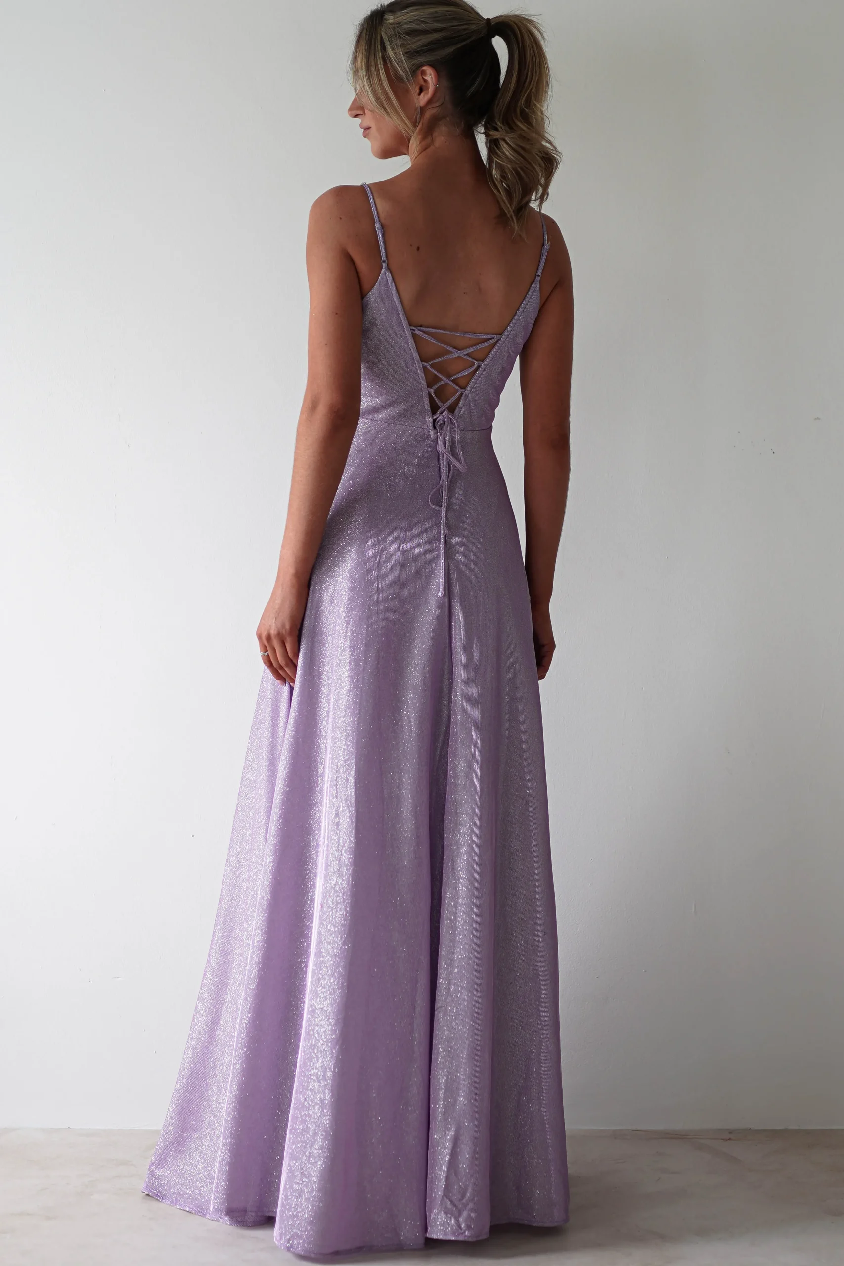 Fashion Marlene Glitter Gown | Lavendar Lange Kleider|Maxikleider