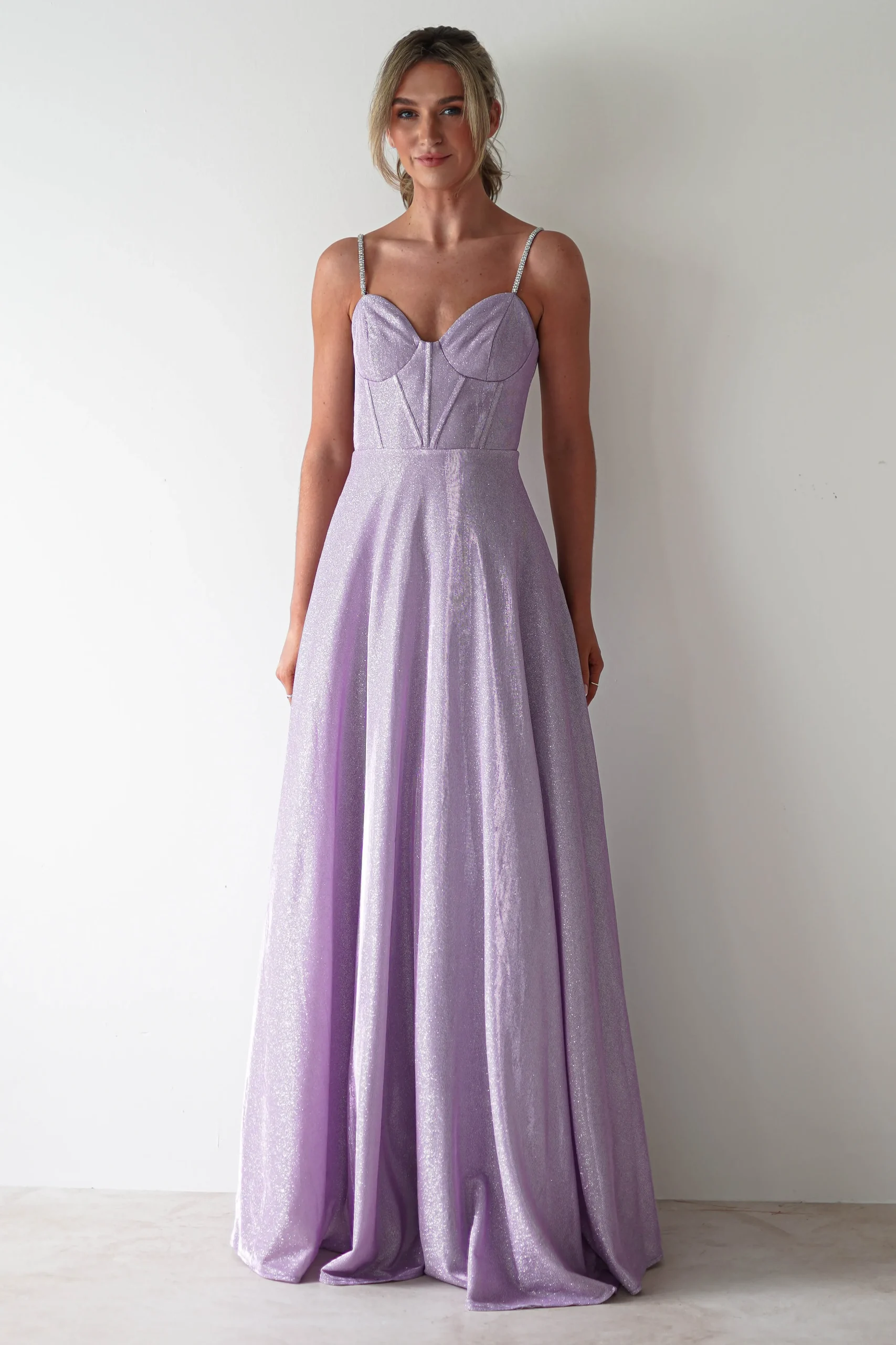 Fashion Marlene Glitter Gown | Lavendar Lange Kleider|Maxikleider