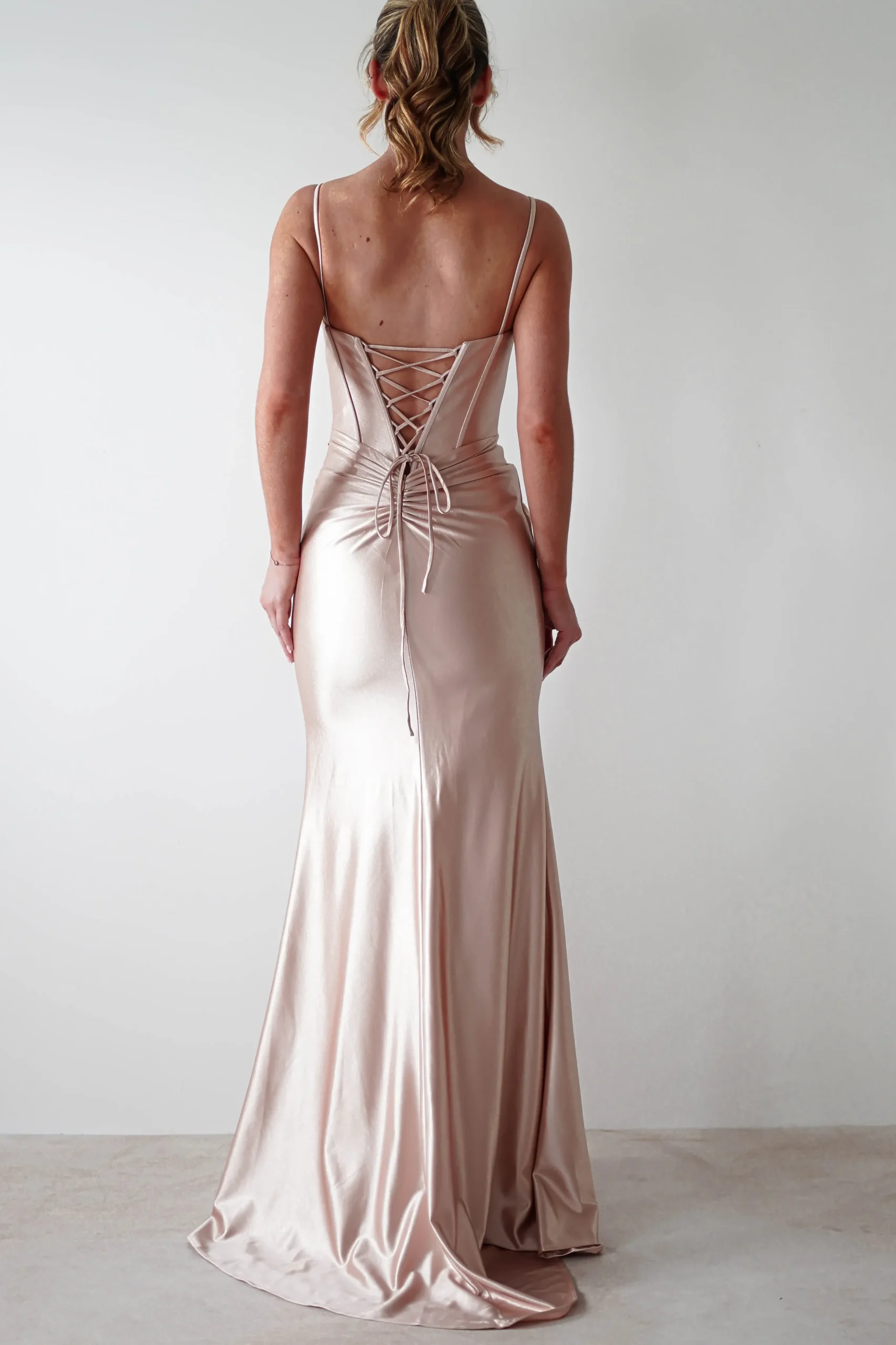 Online Meaghan Bodycon Gown | Champagne Sommerkleider|Sommerkleider