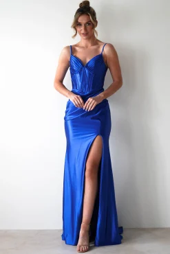 Online Meaghan Bodycon Gown | Royal Blue Sommerkleider|Sommerkleider