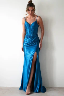 Discount Meaghan Bodycon Gown | Turquoise Sommerkleider|Sommerkleider