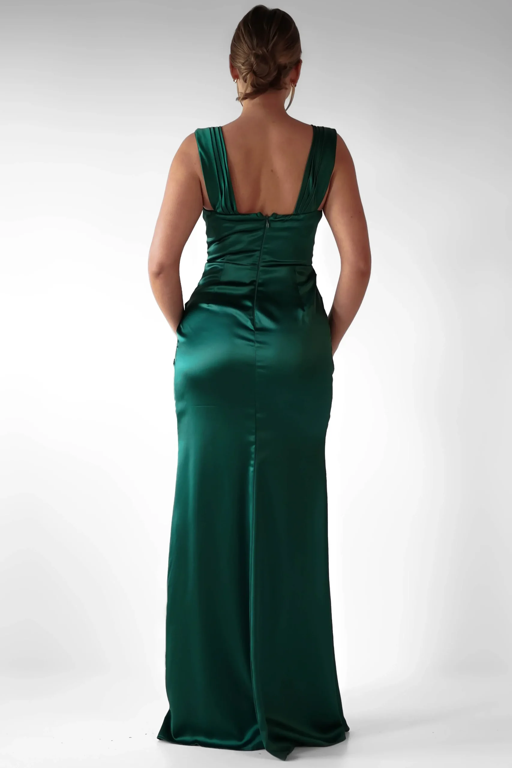 Best Monica Off The Shoulder Gown | Emerald Green Lange Kleider|Maxikleider
