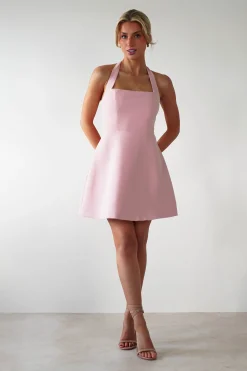 Sale Morocco Halterneck Mini Dress | Pink Kleider In Minilänge|Minikleider