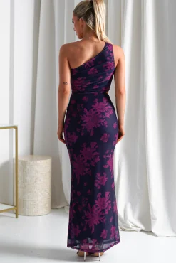 Fashion Petra Bodycon Printed Maxi Dress | Grape Lange Kleider|Maxikleider