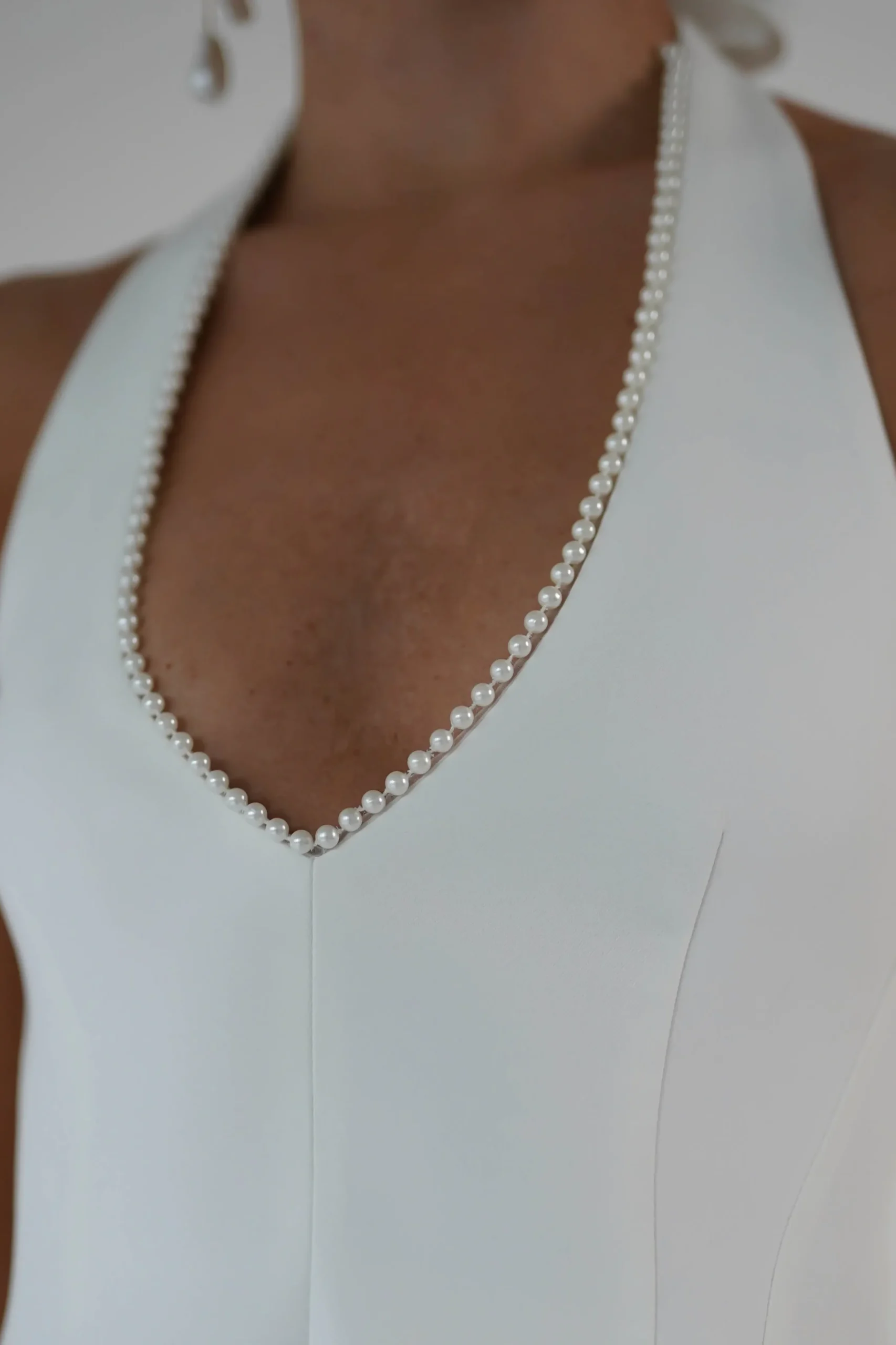 Fashion Peyton Pearl Detail Mini Dress | White Kleider In Minilänge|Minikleider