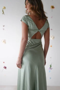 Outlet Ramona Soft Satin Maxi Dress | Sage Lange Kleider|Maxikleider