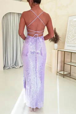 Best Renesmee Sequin Maxi Dress | Lilac Lange Kleider|Maxikleider