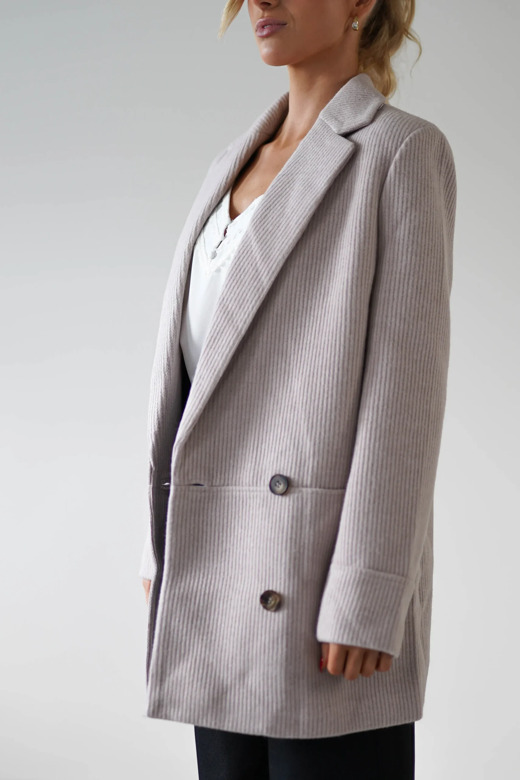 Sale Reno Tailored Over Sized Coat | Taupe Blazer Und Mäntel|Sommerkleider