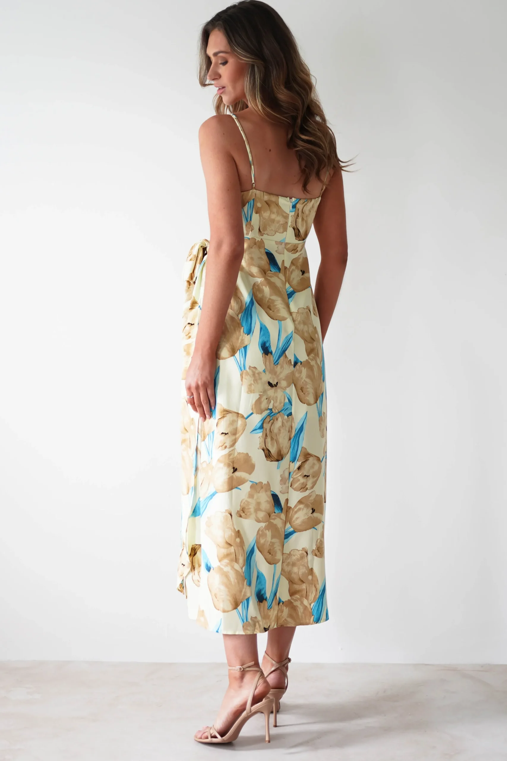 Sale Sarah Floral Print Midaxi Wrap Dress | Mixed Print Mittellange Kleider|Midi-kleider