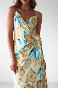 Sale Sarah Floral Print Midaxi Wrap Dress | Mixed Print Mittellange Kleider|Midi-kleider