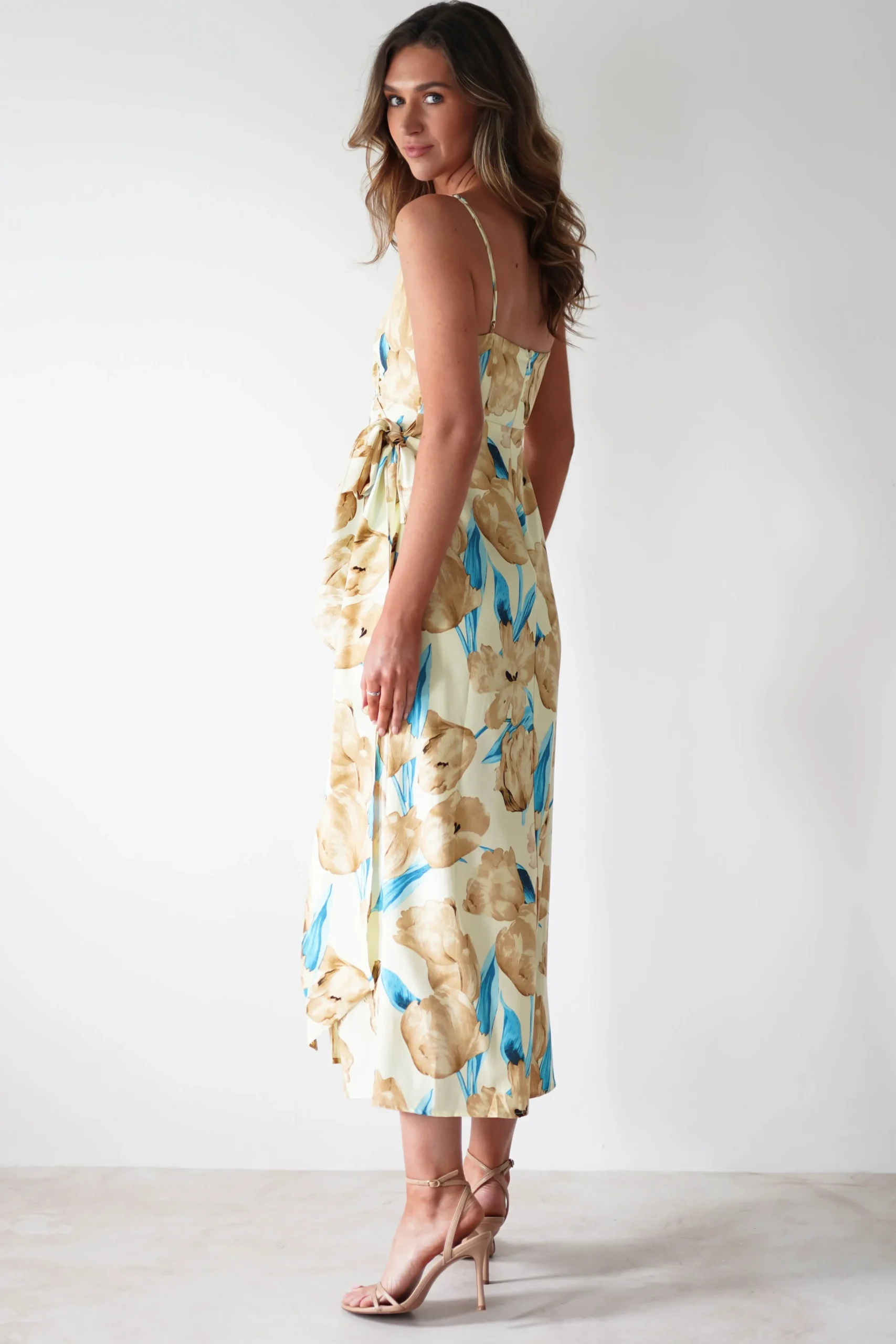 Sale Sarah Floral Print Midaxi Wrap Dress | Mixed Print Mittellange Kleider|Midi-kleider