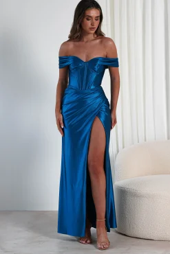 New Serena Off The Shoulder Gown | Peacock Sommerkleider|Sommerkleider