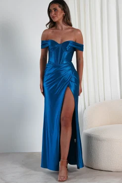 New Serena Off The Shoulder Gown | Peacock Sommerkleider|Sommerkleider
