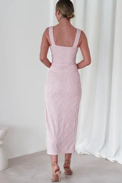 Online Simona Textured Maxi Dress | Blush Lange Kleider|Maxikleider
