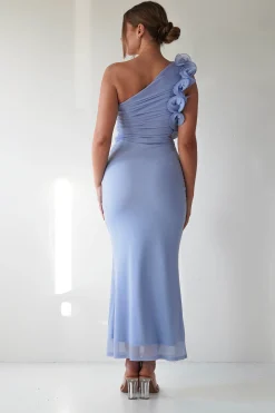 Online Sydney Bodycon Maxi Dress | Blue Lange Kleider|Maxikleider