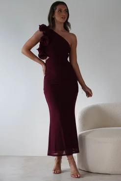 Sale Sydney Bodycon Maxi Dress | Wine Lange Kleider|Maxikleider
