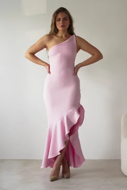 Best Tabitha Textured Bodycon Midaxi Dress | Pink Lange Kleider|Maxikleider