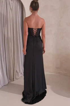 Discount Theodora Strapless Embellished Gown | Black Sommerkleider|Sommerkleider